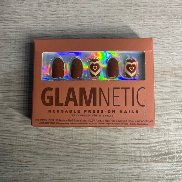 Glamnetic Coffee Hearts Press-on Nails - Picture 1 of 1